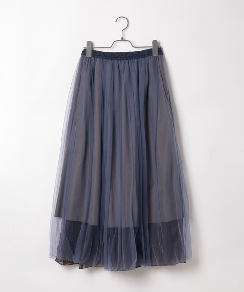 niko and...（ニコアンド）の「[MODE NORM CORE]リバーシブルチュールロングスカート（スカート・レディース・アイボリー/ネイビー/ラベンダー・MEDIUM/LARGE）」の19枚目の写真