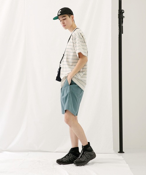 EKAL（エカル）の「ネイチャーボーダーショートスリーブTシャツ（Tシャツ/カットソー・メンズ・アイボリー/グレー/ネイビー・MEDIUM/LARGE）」の21枚目の写真