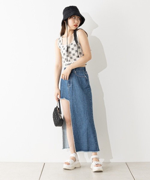 Chico(チコ)の「ヒモ付きバケットハット(ハット・レディース・ブラック/ライトベージュ・FREE)」の9枚目の写真