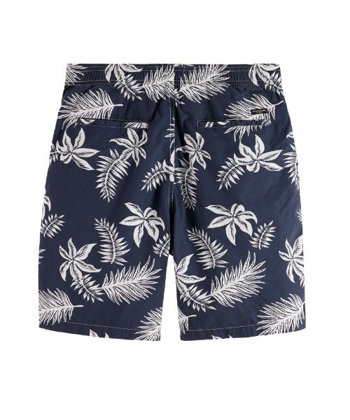 SCOTCH&SODA（スコッチアンドソーダ）の「プリント ポプリンバミューダショーツ【172467】（その他パンツ・メンズ・ネイビー/カーキ・LARGE/MEDIUM/SMALL）」の3枚目の写真