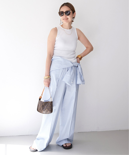 Deuxieme Classe(ドゥーズィエムクラス)の「*Loosey リブタンクトップ(タンクトップ・レディース・ブラック/ホワイト/ネイビー・FREE)」の18枚目の写真