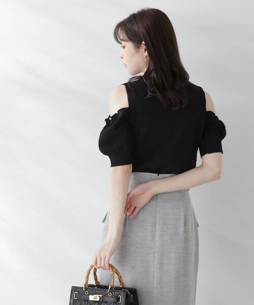 PROPORTION BODY DRESSING（プロポーションボディドレッシング）の「２ＷＡＹパールスリーブニット / 1213270500（ニット/セーター・レディース・ピンク/グレー/ブラック・FREE）」の10枚目の写真