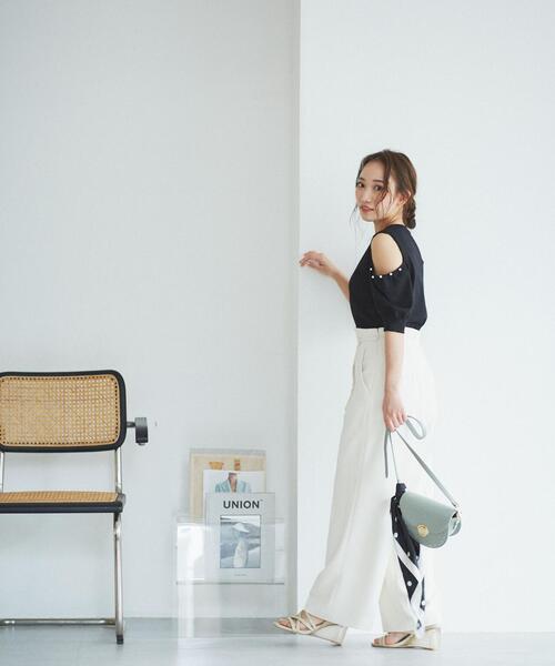 PROPORTION BODY DRESSING（プロポーションボディドレッシング）の「２ＷＡＹパールスリーブニット / 1213270500（ニット/セーター・レディース・ピンク/グレー/ブラック・FREE）」の12枚目の写真