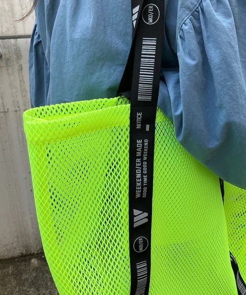 新品未使用 WDS × WEEKEND(ER) Beach Tote BAG WEEKEND(ER) ウィークエンダー 3D MESH BEACH TOTEBAG メッシュ