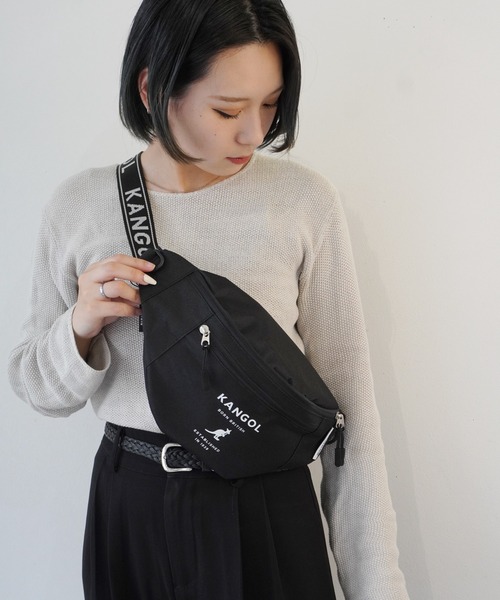 KANGOL(カンゴール)の「【 KANGOL / カンゴール 】 ジャガードベルト ボディバッグ(ボディバッグ/ウエストポーチ・メンズ・グレー/ブラック/ブラック系その他/オフホワイト・FREE)」の11枚目の写真