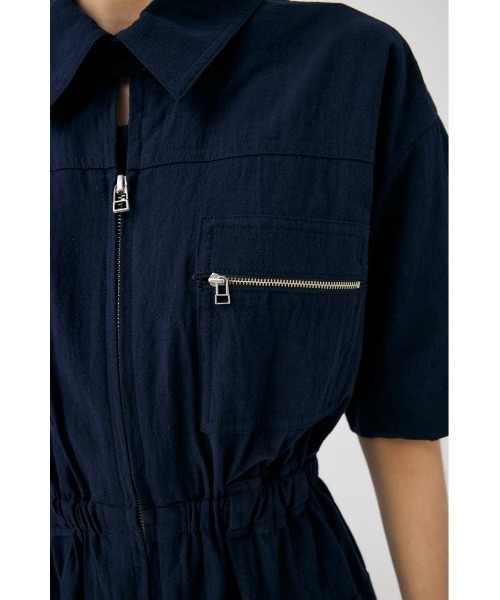 MOUSSY（マウジー）の「ZIP UP MINI ワンピース（ワンピース・レディース・ホワイト/カーキ/ダークネイビー・2/1）」の14枚目の写真