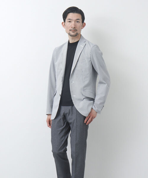 NOLLEY'S goodman(ノーリーズグッドマン)の「《セットアップ対応》DotAir / ドットエア(R) サッカーテーラードジャケット(テーラードジャケット・メンズ・ネイビー/ブルー・M/L/XL/S)」の15枚目の写真