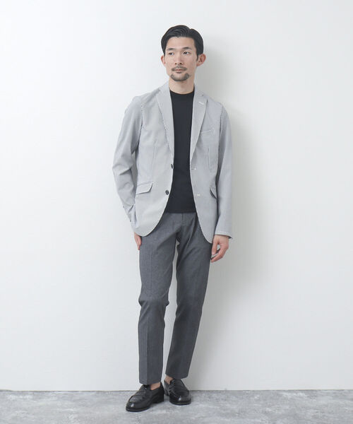 NOLLEY'S goodman(ノーリーズグッドマン)の「《セットアップ対応》DotAir / ドットエア(R) サッカーテーラードジャケット(テーラードジャケット・メンズ・ネイビー/ブルー・M/L/XL/S)」の10枚目の写真