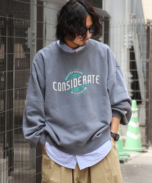 Java（ジャバ）の「《Javaジャバコラボ》こなれ感際立つ! 2way前後ピグメント加工 裏起毛プルオーバー（スウェット・メンズ・グリーン/チャコールグレー/ブルー・LARGE/MEDIUM/SMALL/X-LARGE）」の11枚目の写真