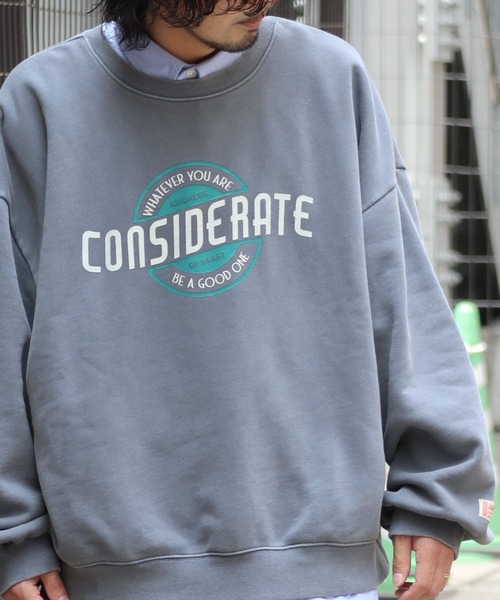 Java（ジャバ）の「《Javaジャバコラボ》こなれ感際立つ! 2way前後ピグメント加工 裏起毛プルオーバー（スウェット・メンズ・グリーン/チャコールグレー/ブルー・LARGE/MEDIUM/SMALL/X-LARGE）」の13枚目の写真