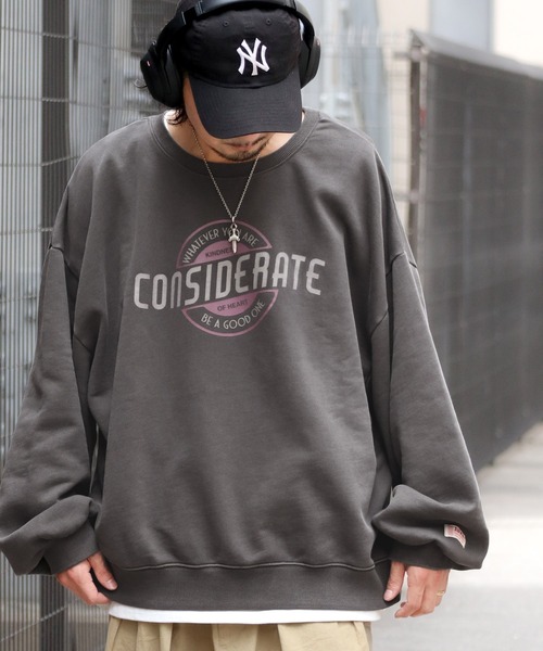 Java（ジャバ）の「《Javaジャバコラボ》こなれ感際立つ! 2way前後ピグメント加工 裏起毛プルオーバー（スウェット・メンズ・グリーン/チャコールグレー/ブルー・LARGE/MEDIUM/SMALL/X-LARGE）」の17枚目の写真