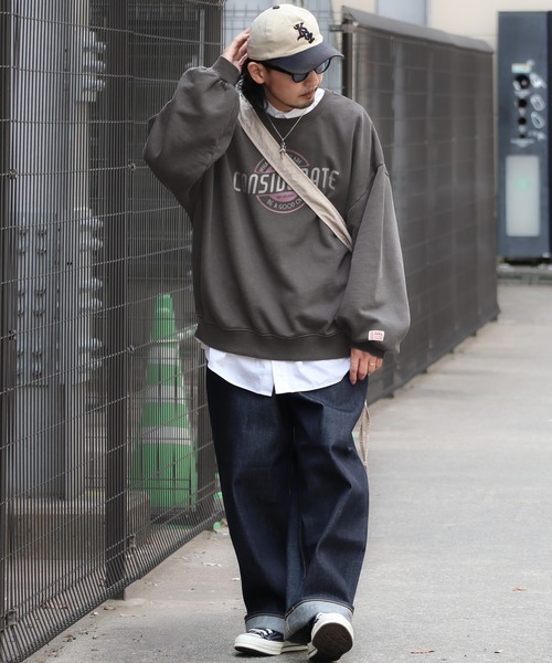 セール】《Javaジャバコラボ》こなれ感際立つ! 2way前後ピグメント加工