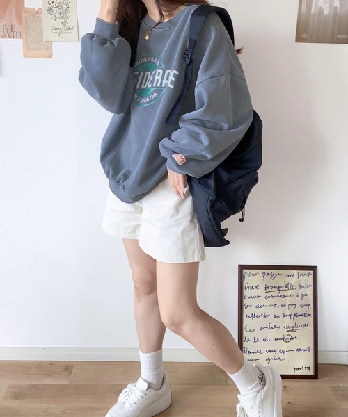 Java（ジャバ）の「《Javaジャバコラボ》こなれ感際立つ! 2way前後ピグメント加工 裏起毛プルオーバー（スウェット・メンズ・グリーン/チャコールグレー/ブルー・LARGE/MEDIUM/SMALL/X-LARGE）」の16枚目の写真