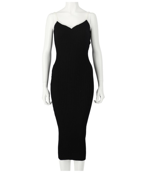 LATINA（ラティーナ）の「配色モノトーンキャミワンピース（ワンピース・レディース・ブラック×ホワイト・FREE）」の5枚目の写真