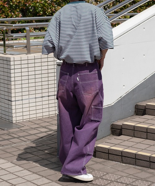 Perushu(ペルーシュ)の「レトロボーダーTシャツ(Tシャツ/カットソー・メンズ・ブラウン/オリーブ/ピンク系その他/ホワイト系その他・LARGE/MEDIUM/SMALL)」の12枚目の写真