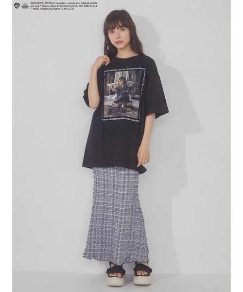 merry jenny(メリージェニー)の「ハーマイオニーBigTシャツ(Tシャツ/カットソー・レディース・オフホワイト/ブラック・FREE)」の13枚目の写真