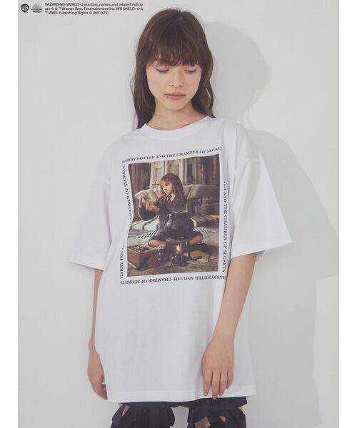 merry jenny(メリージェニー)の「ハーマイオニーBigTシャツ(Tシャツ/カットソー・レディース・オフホワイト/ブラック・FREE)」の17枚目の写真