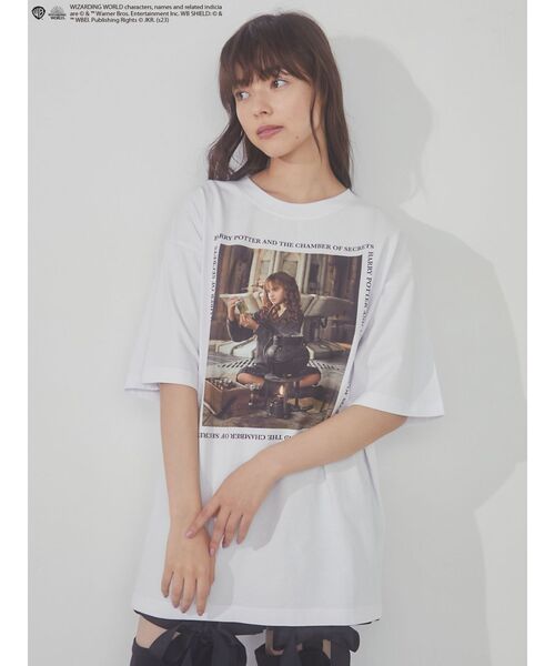 merry jenny(メリージェニー)の「ハーマイオニーBigTシャツ(Tシャツ/カットソー・レディース・オフホワイト/ブラック・FREE)」の18枚目の写真