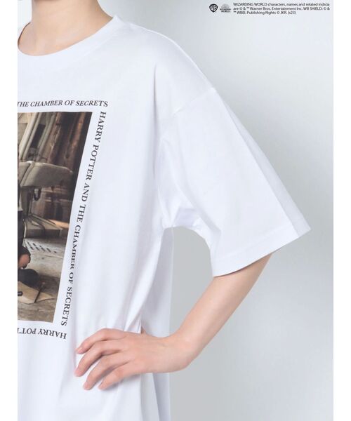 merry jenny(メリージェニー)の「ハーマイオニーBigTシャツ(Tシャツ/カットソー・レディース・オフホワイト/ブラック・FREE)」の3枚目の写真