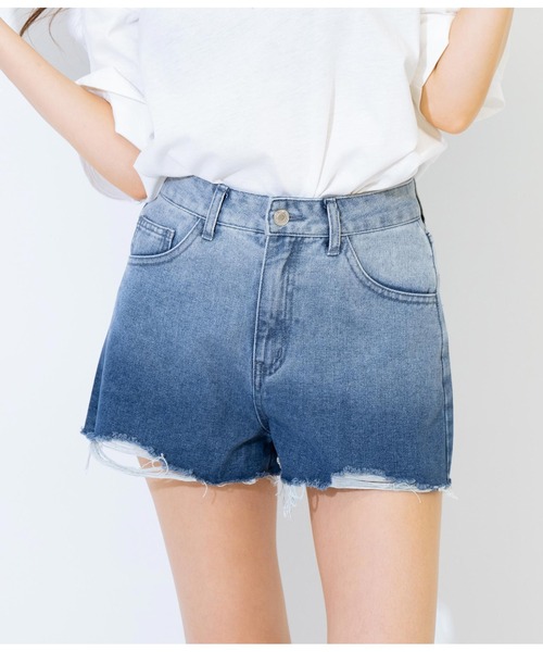 ANAP（アナップ）の「グラデーションショートパンツ（デニムパンツ