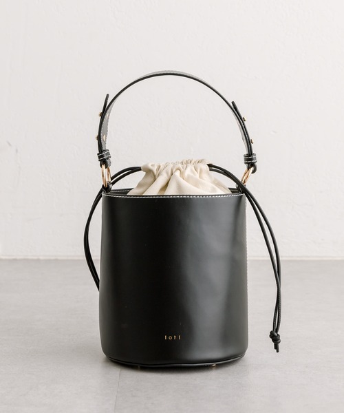 loti（ロティ）の「loti 巾着付きバケツBAG（ハンドバッグ・レディース・ブラウン/ブラック・ONE SIZE）」の14枚目の写真
