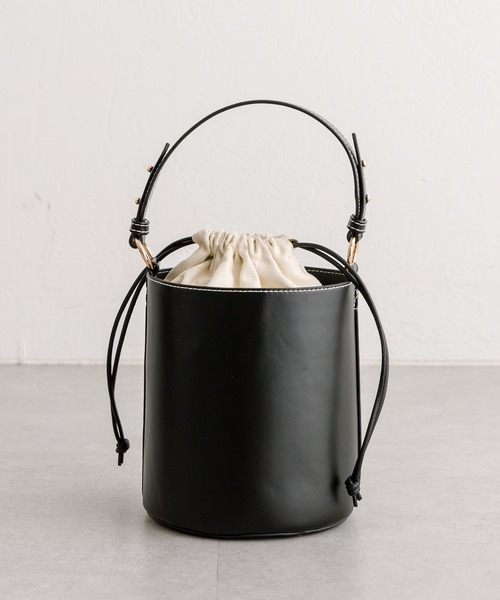 loti（ロティ）の「loti 巾着付きバケツBAG（ハンドバッグ・レディース・ブラウン/ブラック・ONE SIZE）」の16枚目の写真