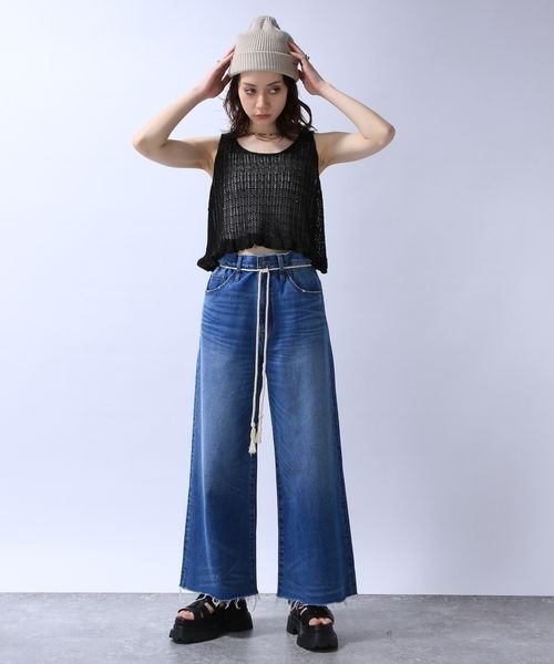 JEANASIS（ジーナシス）の「チビフリルシャイニーニットNS/964469（ベスト・レディース・グリーン/ブラック/グレー・FREE）」の11枚目の写真