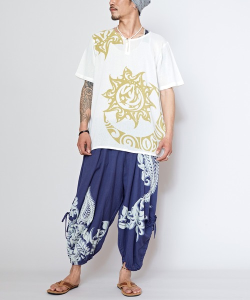 チャイハネ】シントライバル柄MEN'Sトップス（その他トップス