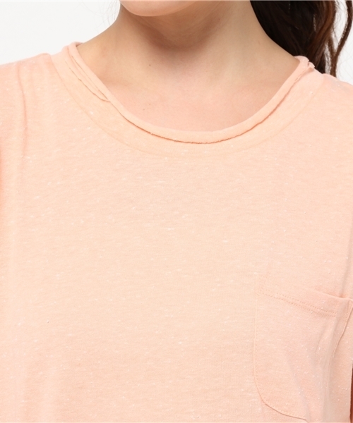 CIAOPANIC（チャオパニック）の「【Ciaopanic】　ネップ天竺クルーネック（Tシャツ/カットソー・レディース・ネイビー/グレー/オフホワイト/ピンク・FREE）」の8枚目の写真