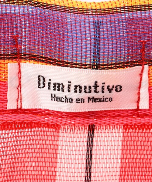Diminutivo(ディミヌティーボ)の「〇Diminutivo メッシュトートM(トートバッグ・レディース・グリーン系その他/ブルー系その他/ピンク系その他/レッド系その他/グレー系その他2・FREE)」の8枚目の写真