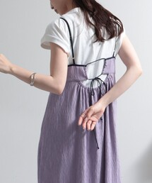 fredy emue | 【オケージョン対応】楊柳配色パイピングキャミワンピース(ワンピース)