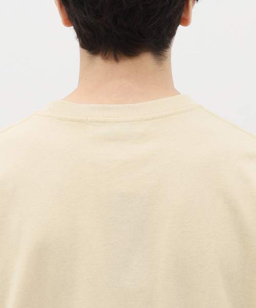 B.C STOCK（ベーセーストック）の「SMILE MOJYA刺繍半袖Tシャツ（Tシャツ/カットソー・メンズ・グリーン/ホワイト/ベージュ/ブラック系その他・LARGE/MEDIUM）」の8枚目の写真