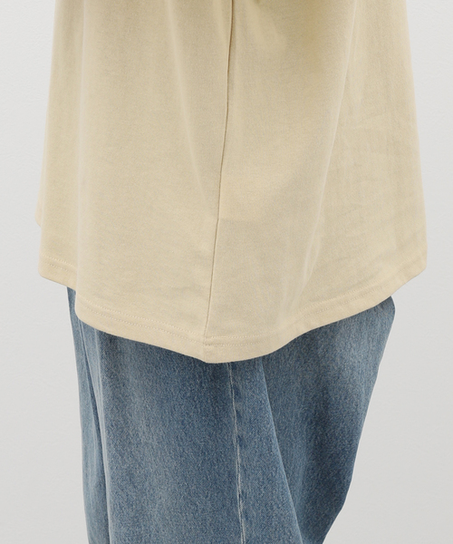 B.C STOCK（ベーセーストック）の「SMILE MOJYA刺繍半袖Tシャツ（Tシャツ/カットソー・メンズ・グリーン/ホワイト/ベージュ/ブラック系その他・LARGE/MEDIUM）」の13枚目の写真