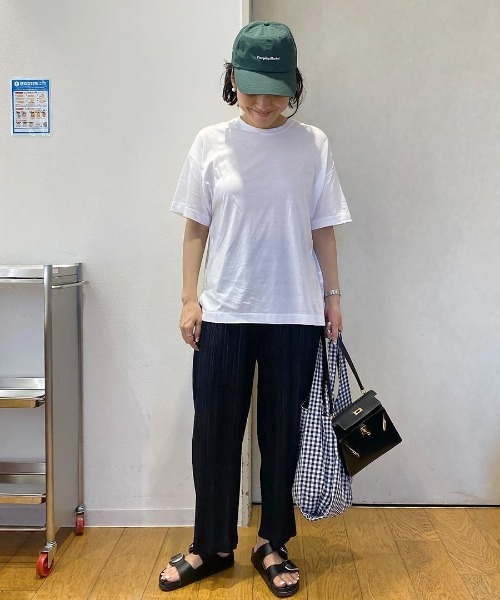 COUDRE(クードル)の「ハーフスリーブT(Tシャツ/カットソー・レディース・ホワイト/ブラック・FREE)」の9枚目の写真