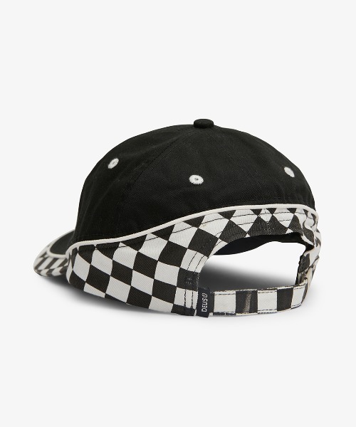 DEUS EX MACHINA（デウスエクスマキナ）の「TALLEDEGA CAP（キャップ・メンズ・ブラック/オフホワイト・OS）」の4枚目の写真