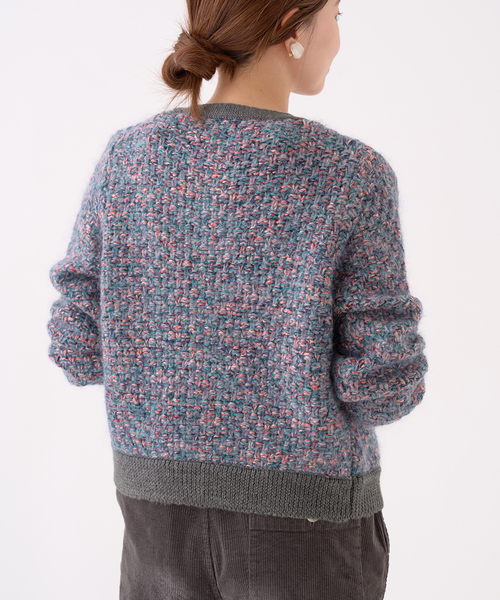 イエナ 別注 RITTO リット　ミックス　ニット　カーディガン⭐︎ RITTO /リット】別注 ミックスニット カーディガン