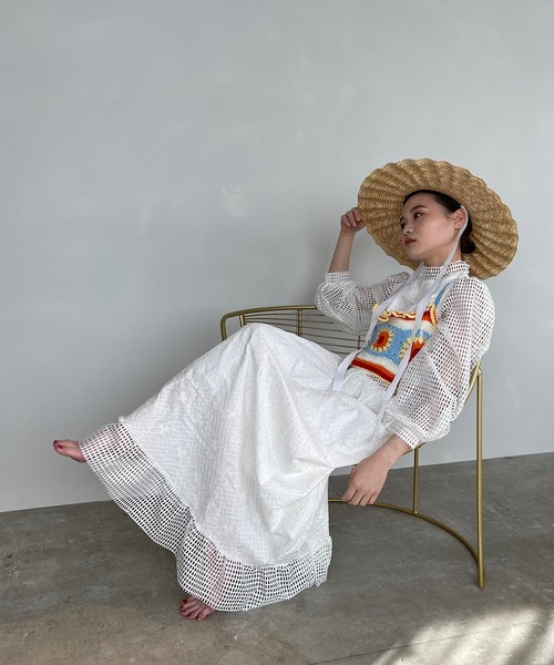 SANSeLF（サンセルフ）の「キャミソールニット（ニット/セーター・レディース・レッド・FREE）」の3枚目の写真
