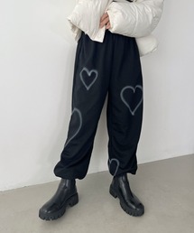 CLEA | ハートペイントモチーフ ボリュームスウェットパンツ(その他パンツ)