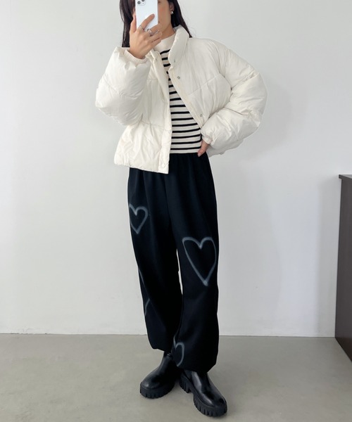 CLEA（クレア）の「ハートペイントモチーフ ボリュームスウェットパンツ（その他パンツ・レディース・ホワイト/ブラック/カーキ・FREE）」の18枚目の写真