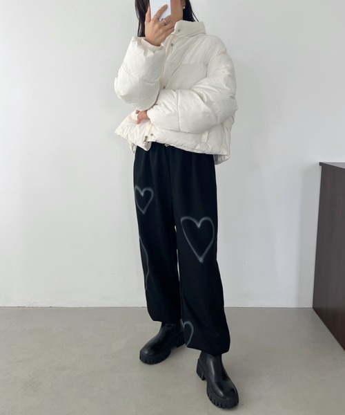 CLEA（クレア）の「ハートペイントモチーフ ボリュームスウェットパンツ（その他パンツ・レディース・ホワイト/ブラック/カーキ・FREE）」の20枚目の写真