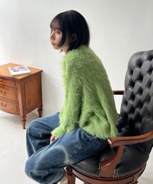 AS KNOW AS plus | ☆長毛フェザーヤーンニットプルオーバー(ニット/セーター)