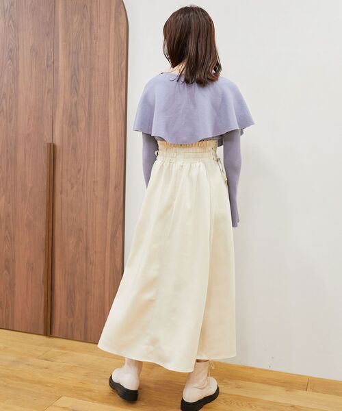 MAJESTIC LEGON（マジェスティックレゴン）の「チェーン付きケープセットニット（ニット/セーター・レディース・ブルー/ブラック/アイボリー/ピンク・MEDIUM）」の17枚目の写真