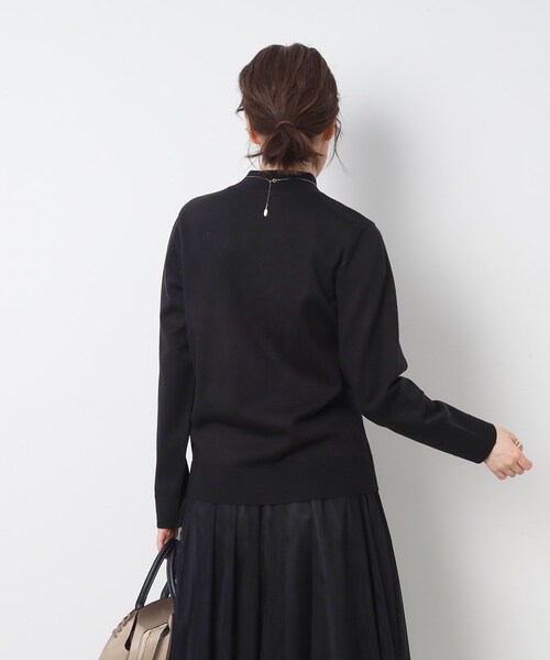 SHOO・LA・RUE（シューラルー）の「◆【洗える】ちくちくしにくい ハイネックニット（ニット/セーター・レディース・オフホワイト/グレー/ダークグリーン/ブルー/ブラック/レッド系1・02/03/04）」の12枚目の写真