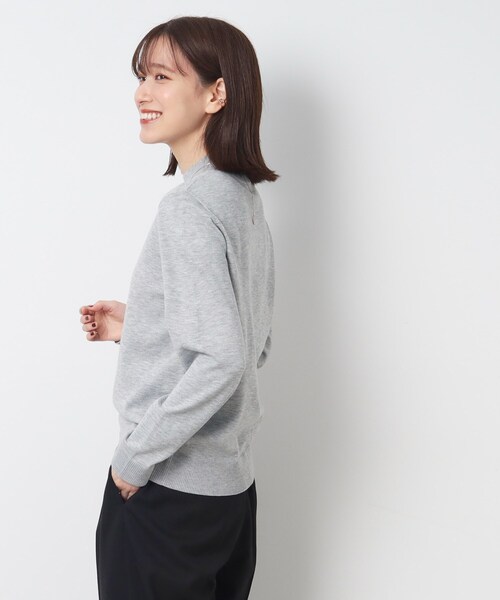 SHOO・LA・RUE（シューラルー）の「◆【洗える】ちくちくしにくい ハイネックニット（ニット/セーター・レディース・オフホワイト/グレー/ダークグリーン/ブルー/ブラック/レッド系1・02/03/04）」の21枚目の写真