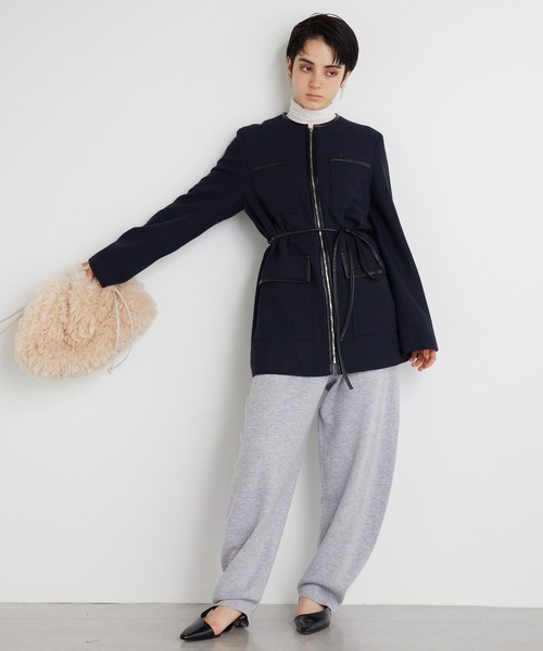 ウィムガゼット THE PAUSE ツイードノーカラージャケット THE PAUSE】ツイードノーカラージャケット（ノーカラージャケット