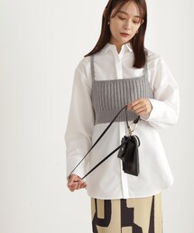 N.（N. Natural Beauty Basic） | ◆ニットビスチェ×シャツセット(シャツ/ブラウス)