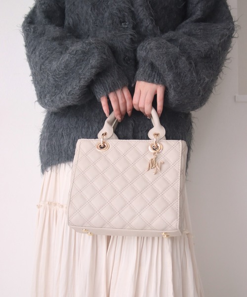 2wayキルティングバッグ / ハンドバッグ / ショルダーバッグ