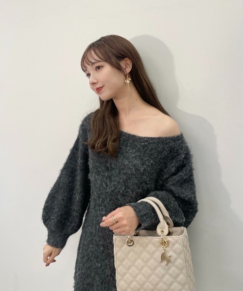 mellowneon（メロウネオン）の「2wayキルティングバッグ / ハンドバッグ / ショルダーバッグ（ハンドバッグ・レディース・モカ/ピンク/ブラック/ベージュ・FREE）」の10枚目の写真