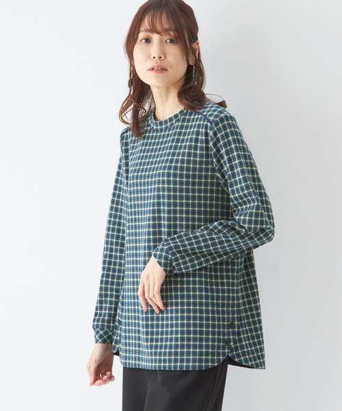 DECOY SINCE 1981(デコイシンスイチキュウハチイチ)の「オーガニックコットンサイドボタンチュニックプルオーバー(Tシャツ/カットソー・レディース・オレンジ/ブラウン/ネイビー・M/L/LL)」の1枚目の写真