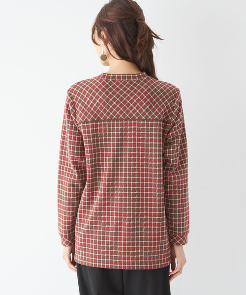 DECOY SINCE 1981(デコイシンスイチキュウハチイチ)の「オーガニックコットンサイドボタンチュニックプルオーバー(Tシャツ/カットソー・レディース・オレンジ/ブラウン/ネイビー・M/L/LL)」の5枚目の写真